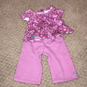 American Girl Purple Peacock PJs